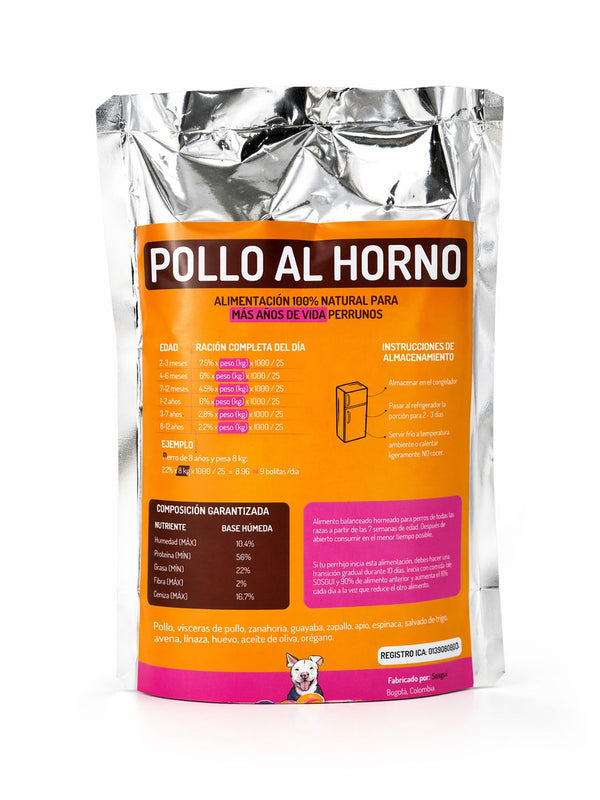 POLLO AL HORNO 500gr